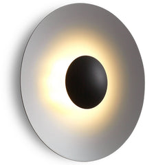 Applique murale LED Ginger 42C 42 en aluminium, gris clair, Ø 42 cm