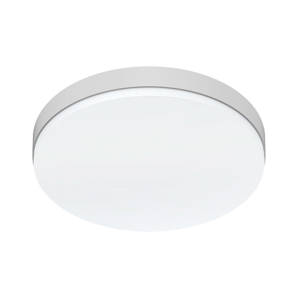 Plafonnier d'extérieur LED Decko 10/15/18/25 W, argenté, Ø 27,5 cm, IP54