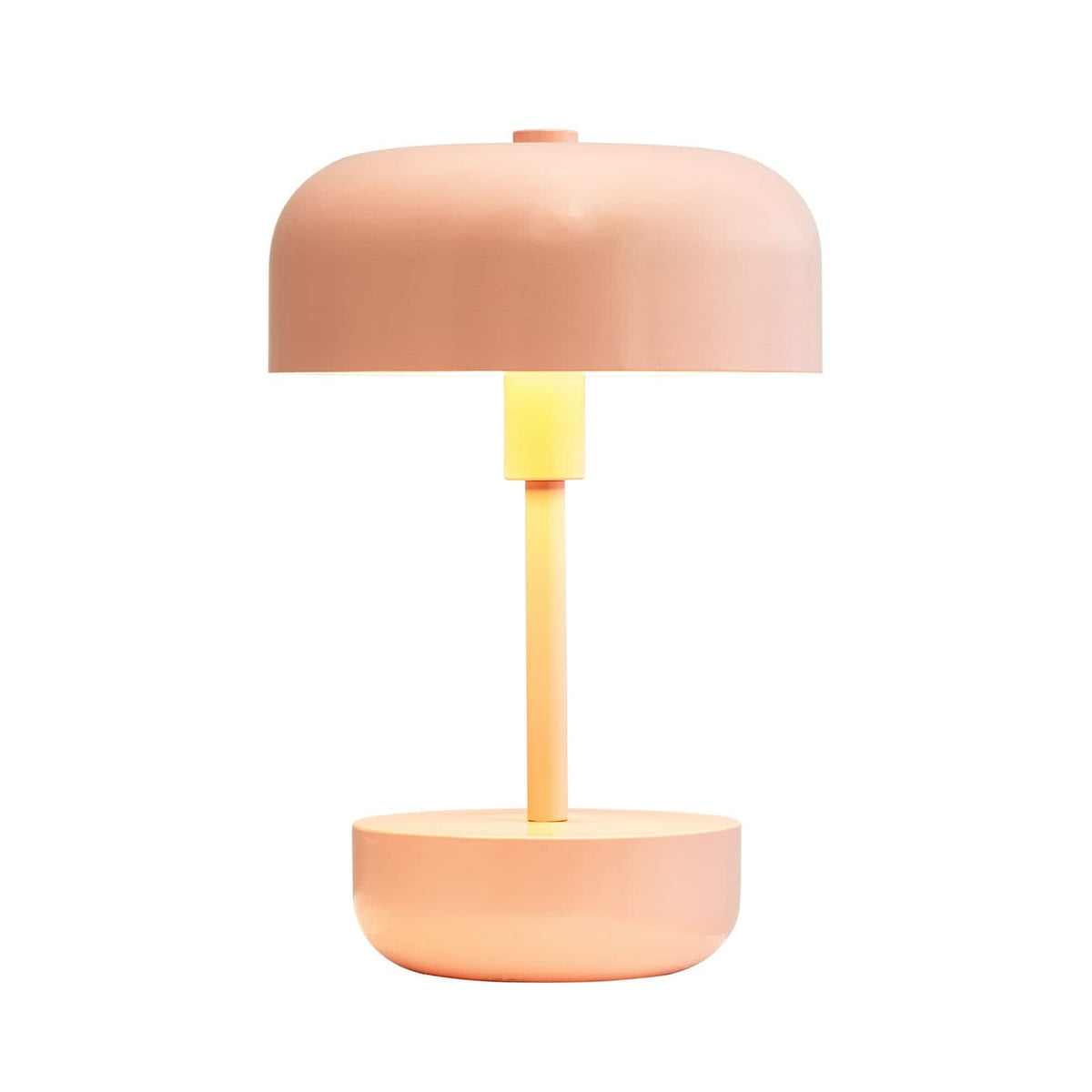 Lampe à poser d'extérieur LED rechargeable Haipot en métal, rose, Ø 17 cm, IP44