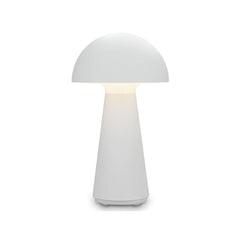 Lampe à poser d'extérieur LED rechargeable Fungo, blanc, Ø 16 cm, IP44
