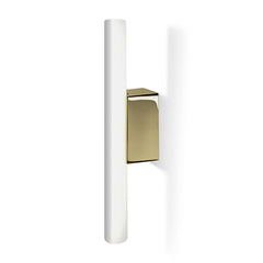 Applique murale Omega 2 en métal, doré, hauteur 4,5 cm