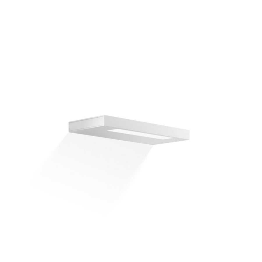 Applique murale LED Slim 24 N en aluminium, blanc mat, hauteur 2 cm, IP44