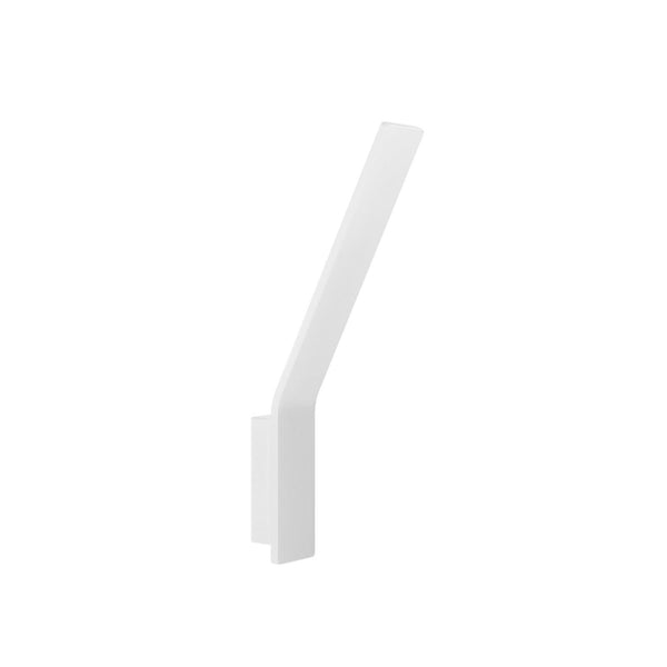 Applique murale LED Lama en aluminium, blanc brillant, hauteur 49,5 cm