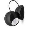 Applique murale LED Gravitino en métal, noir brillant, hauteur 12,7 cm