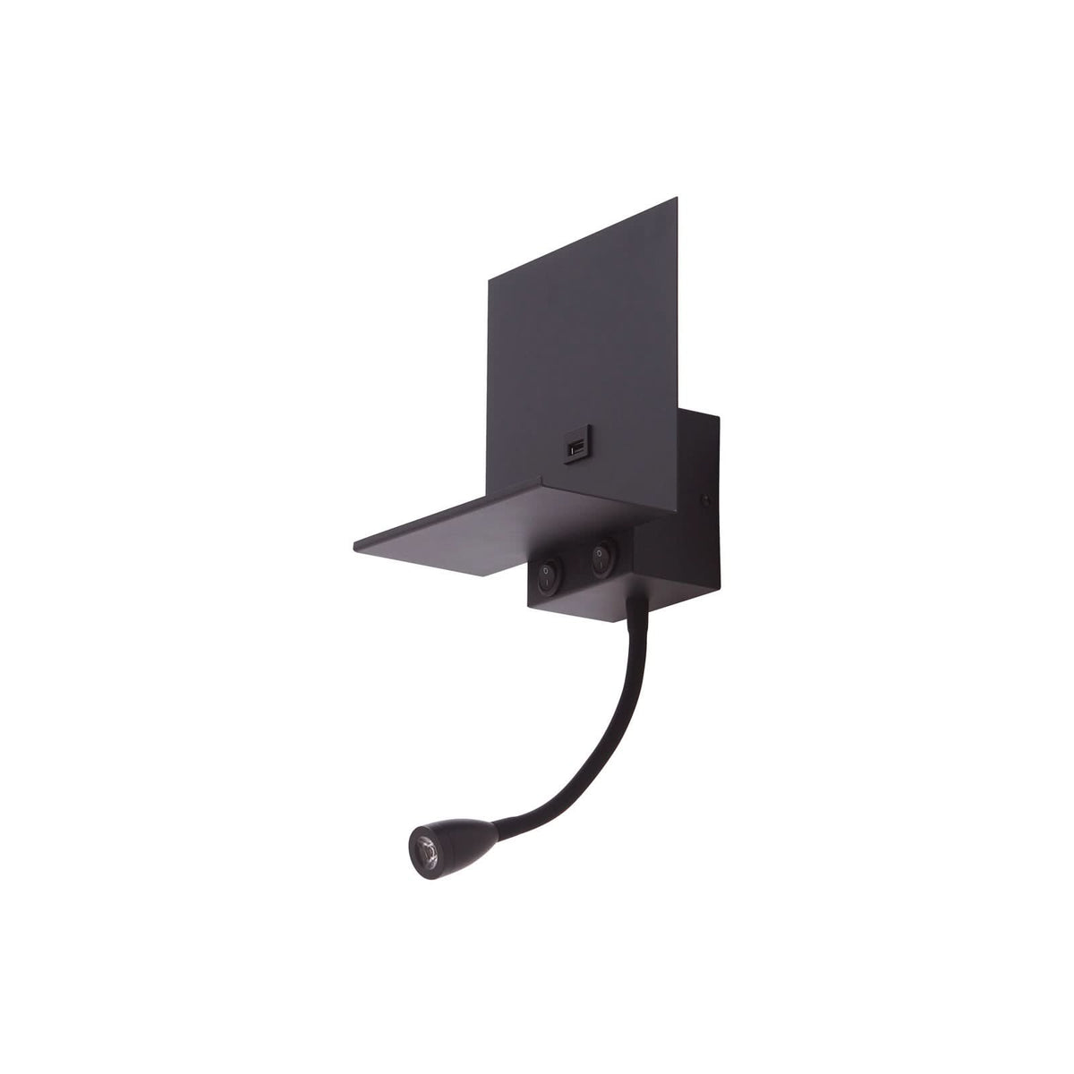 Applique murale en métal, noir, hauteur 45 cm