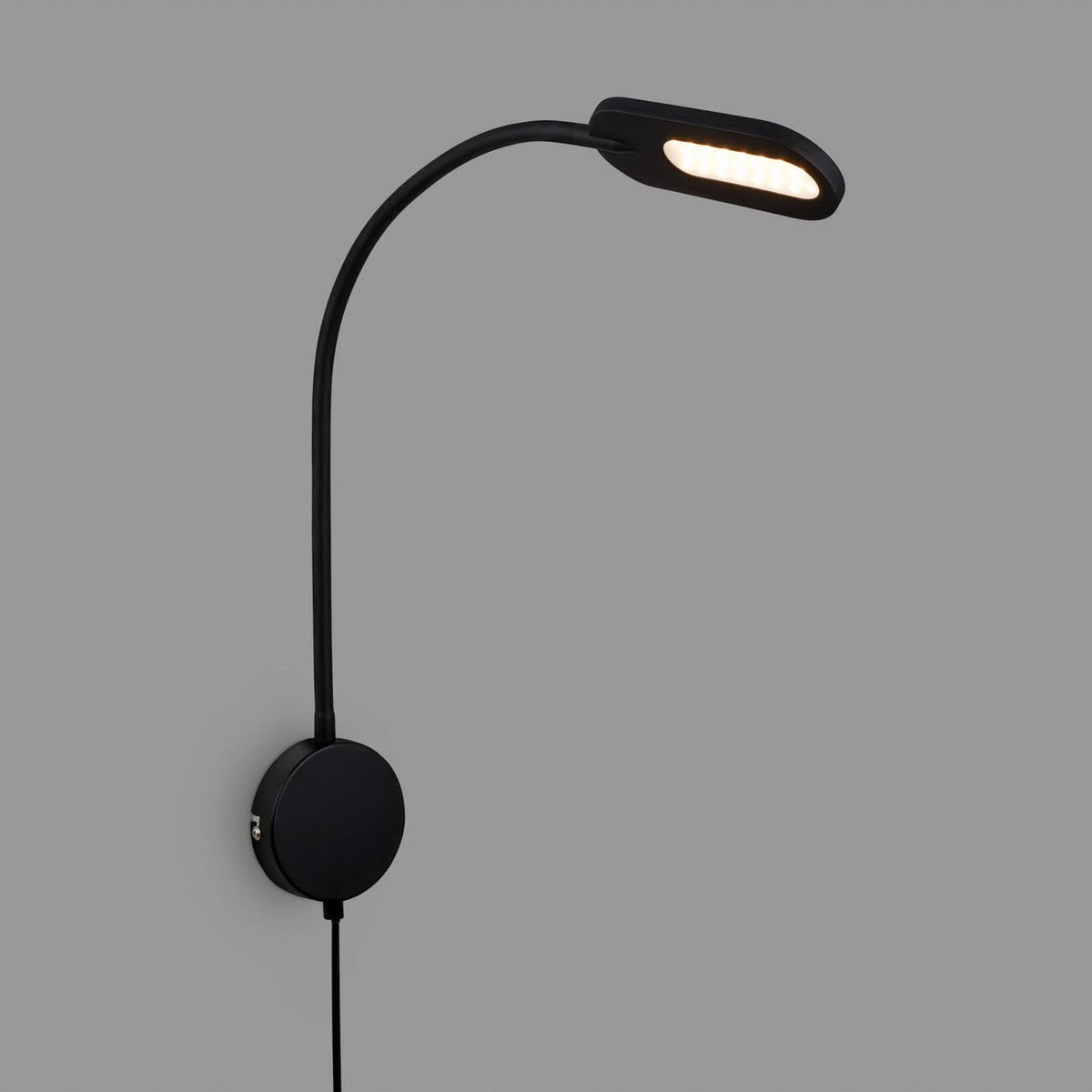 Applique murale LED 2177015 en métal, noir, hauteur 44,5 cm