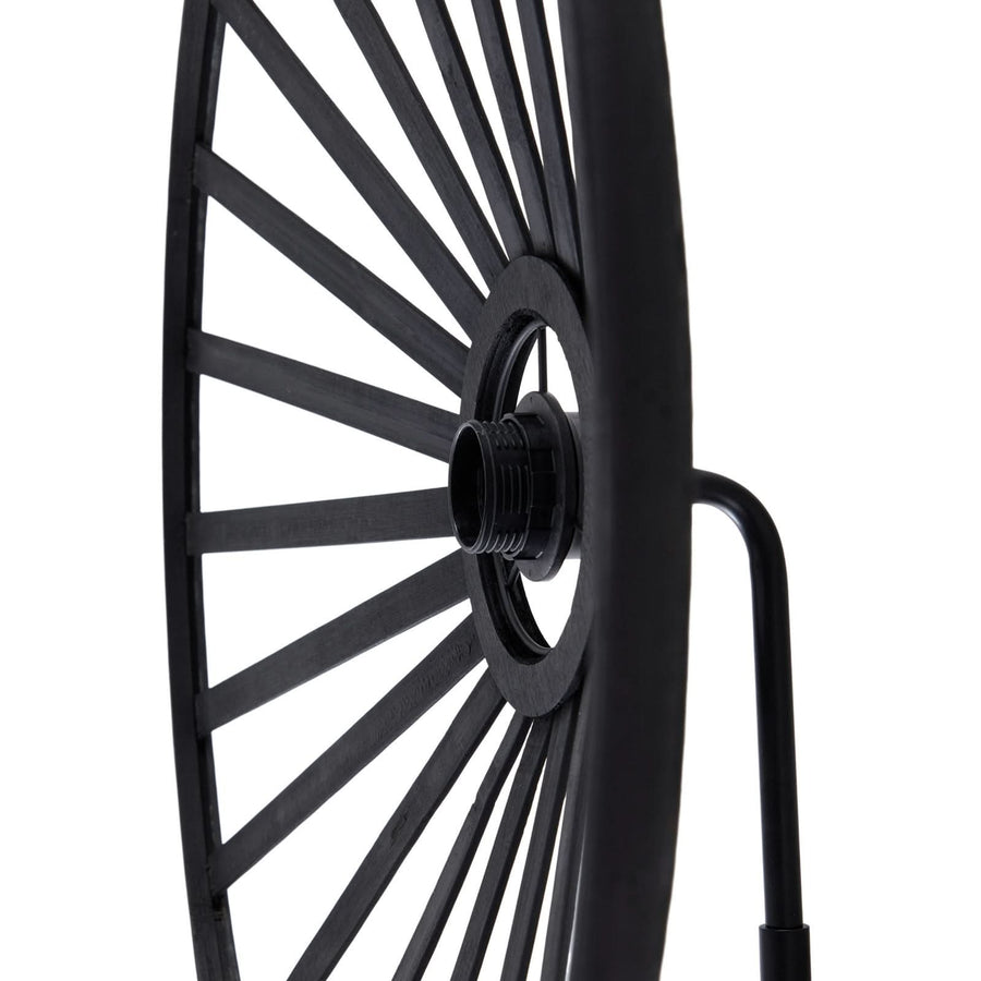 Applique murale Evandor en bambou, noir, 3 lumières, hauteur 24,5 cm