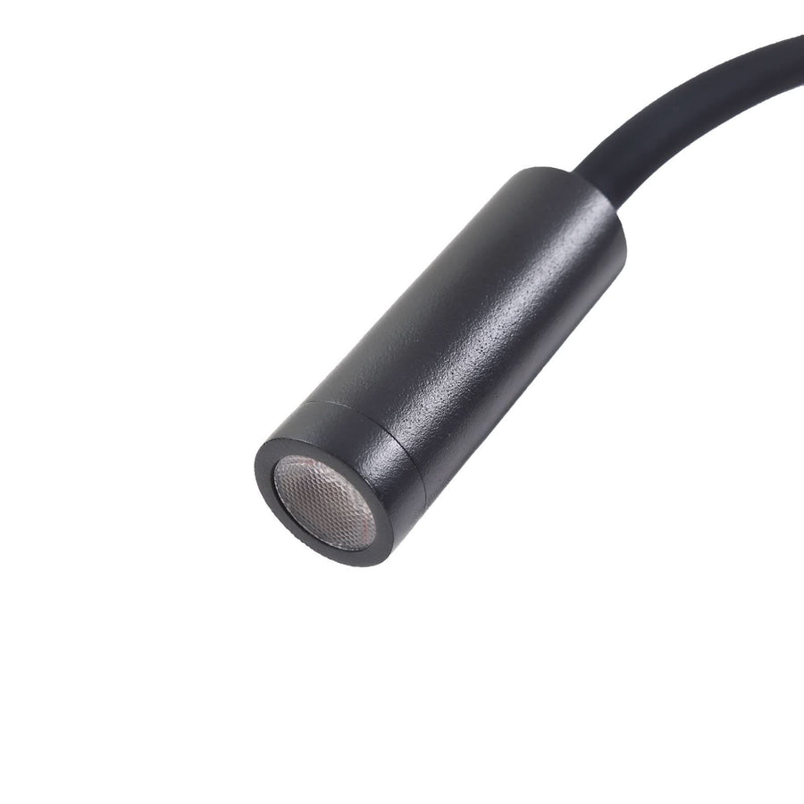 Applique murale LED Hetti en métal, noir, hauteur 14 cm