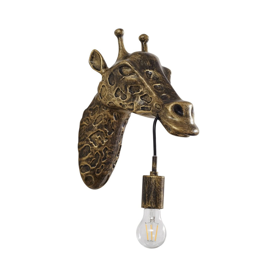 Applique murale Nirvathia en métal, laiton, hauteur 34,5 cm