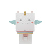 Applique murale Little Unicorn, blanc et bleu clair, hauteur 25,5 cm