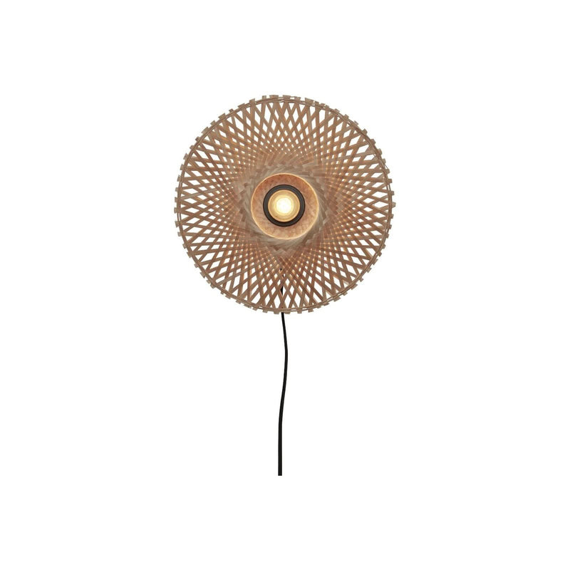Applique murale Kalimantan, crème, Ø 30 cm