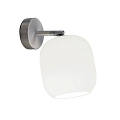 Applique murale Murea en verre, blanc mat