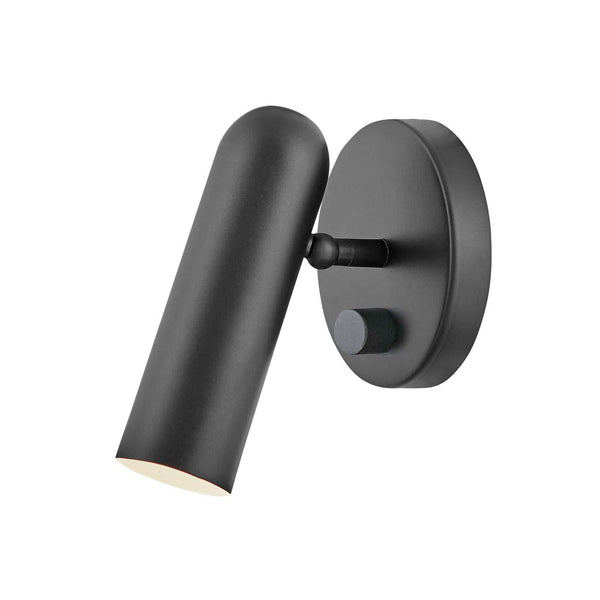 Applique murale LED Dax en acier, noir, hauteur 17,1 cm