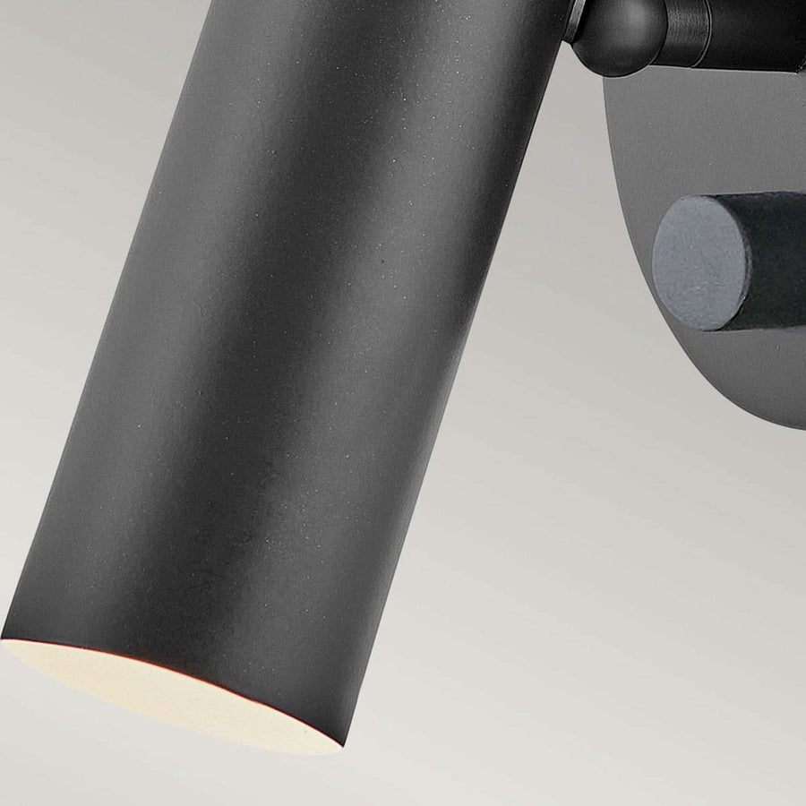 Applique murale LED Dax en acier, noir, hauteur 17,1 cm