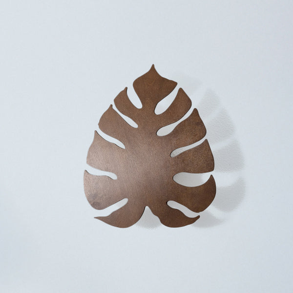 Applique murale Folah en bois, noyer, 3 lumières, hauteur 40 cm