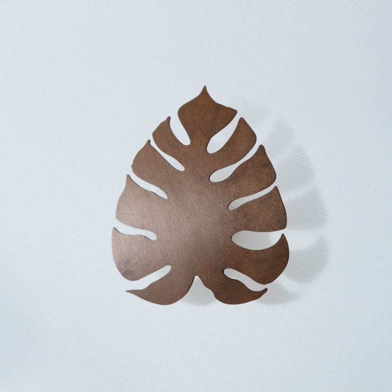 Applique murale Folah en bois, noyer, 3 lumières, hauteur 40 cm