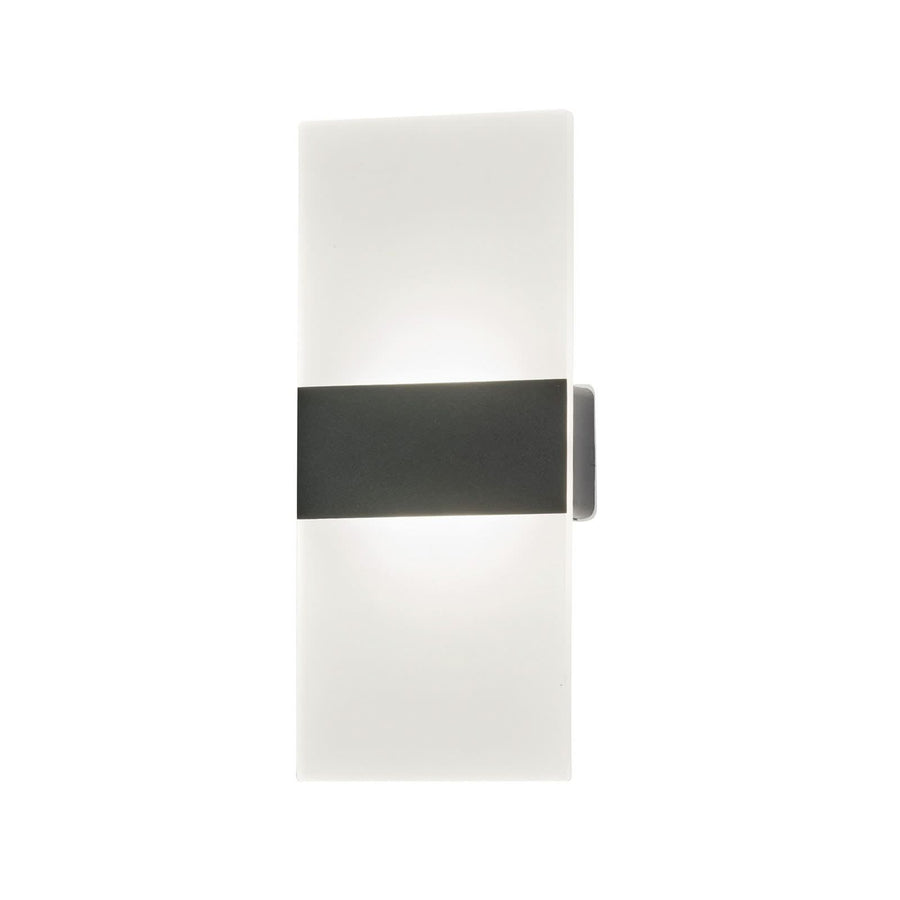 Applique murale LED rechargeable Magnetics en métal, noir et blanc, hauteur 22,5 cm