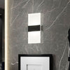 Applique murale LED rechargeable Magnetics en métal, noir et blanc, hauteur 22,5 cm