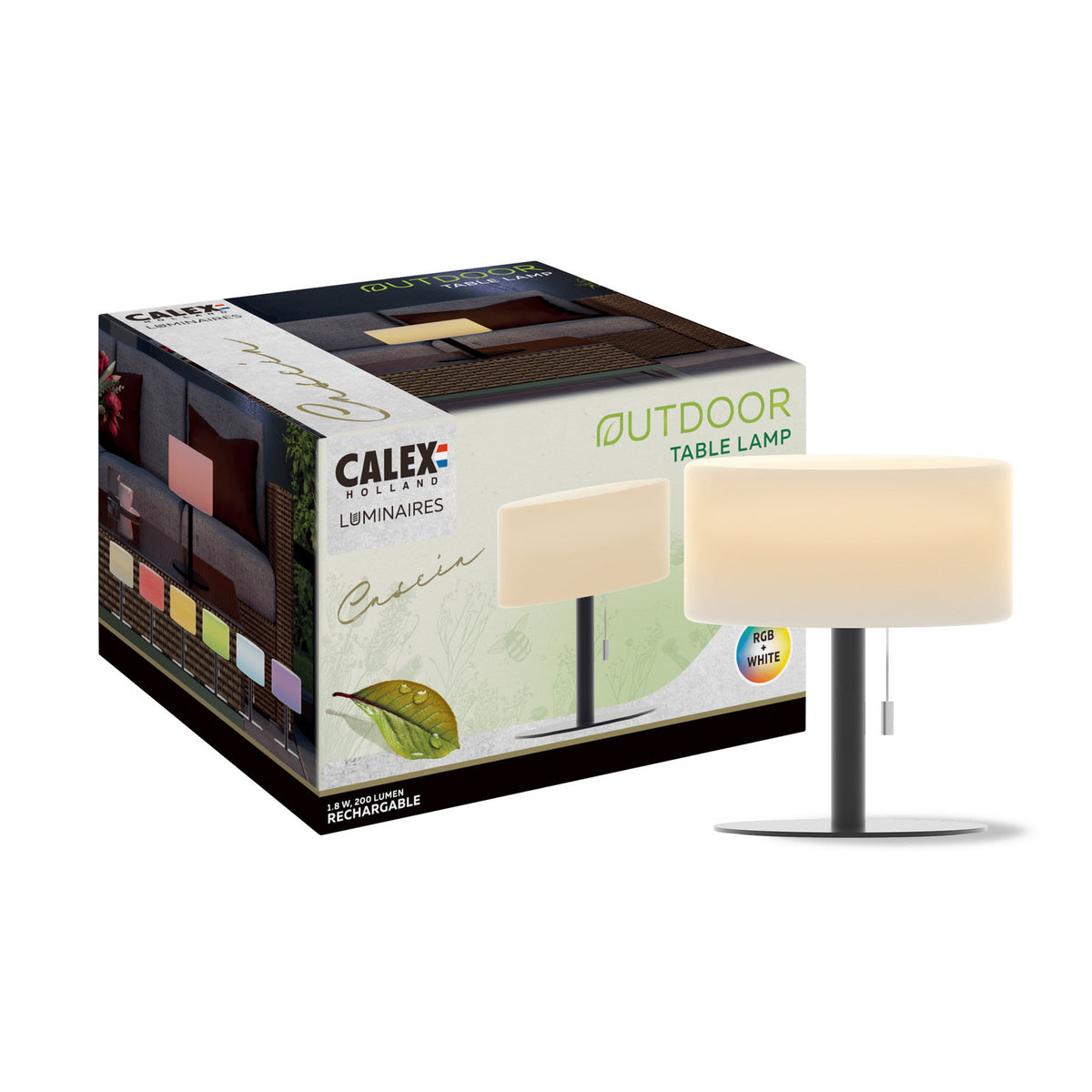 Lampe à poser d'extérieur LED rechargeable en métal, blanc, Ø 18 cm, IP44