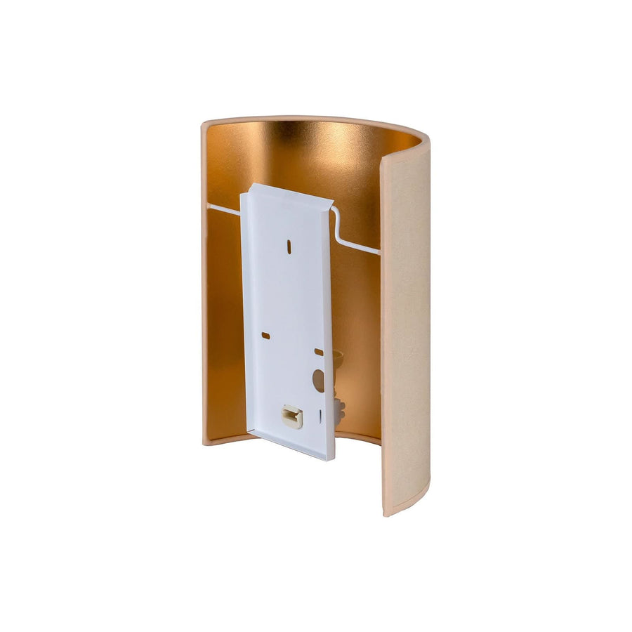 Applique murale Idun, beige, hauteur 24 cm