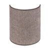 Applique murale Celine en tissu, marron, hauteur 24 cm
