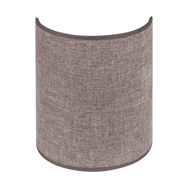 Applique murale Celine en tissu, marron, hauteur 24 cm
