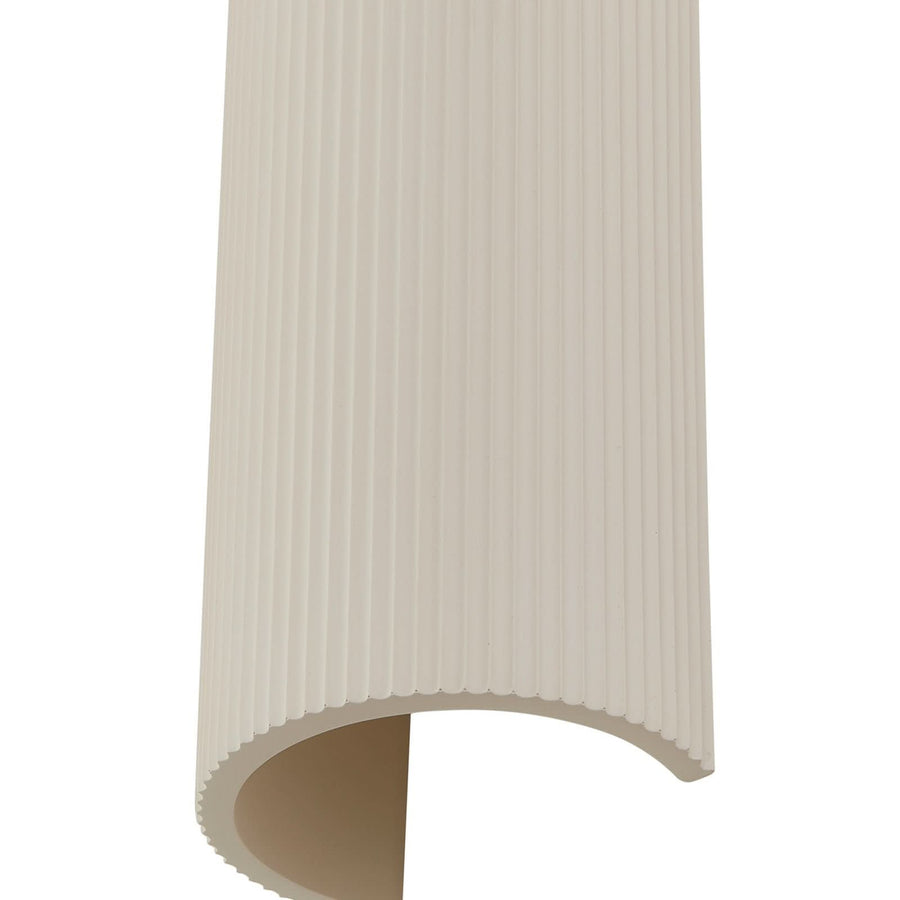 Applique murale Colja en plâtre, beige, 2 lumières, hauteur 30,5 cm