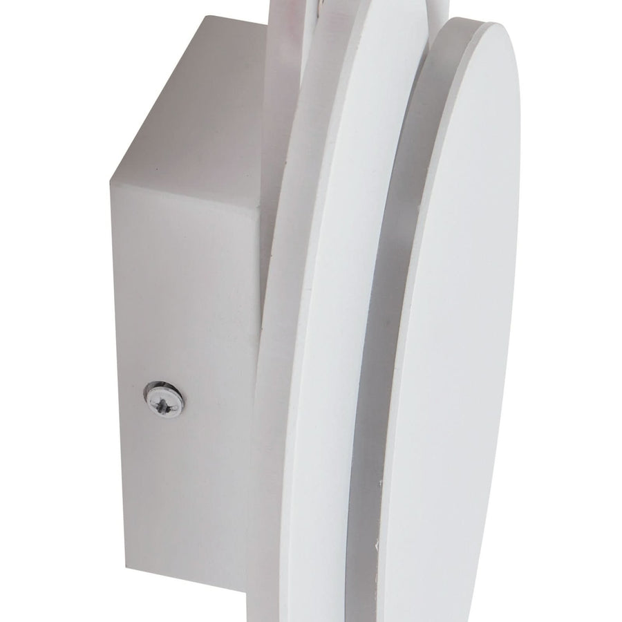 Applique murale LED, blanc, hauteur 28 cm