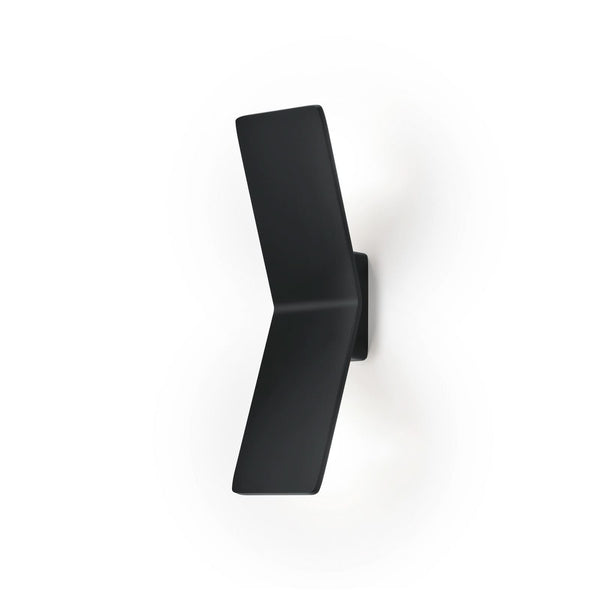 Applique murale LED Ada en aluminium, noir, hauteur 28 cm
