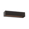 Applique murale LED Studio Line en aluminium, noir mat et cuivré mat, hauteur 6,5 cm