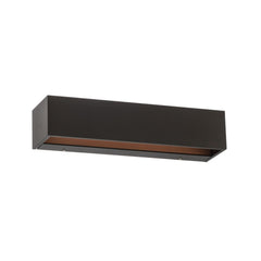 Applique murale LED Studio Line en aluminium, noir mat et cuivré mat, hauteur 6,5 cm