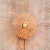 Applique murale Panama en bois, beige et noir, Ø 45 cm