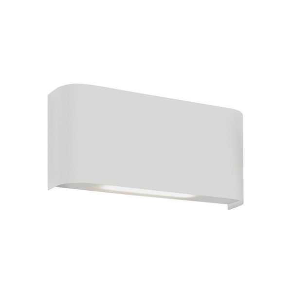 Applique murale LED Match Box en aluminium, blanc, 2 lumières, hauteur 8 cm