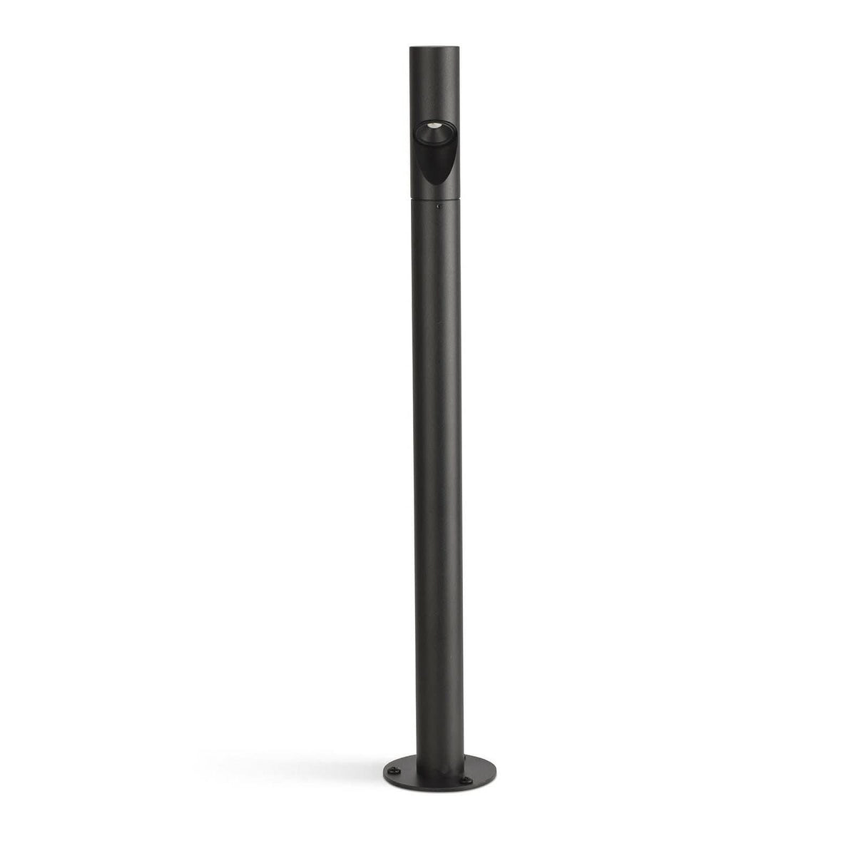 Potelet d'extérieur LED Bezel en aluminium, noir, Ø 4 cm, IP65