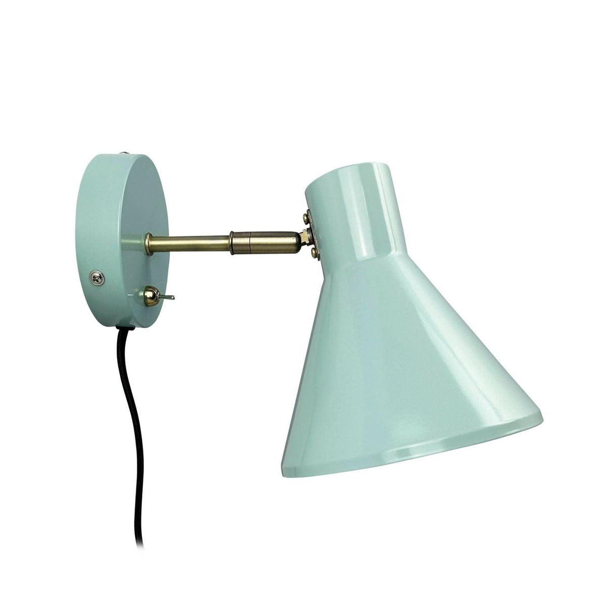Applique murale Sleep en acier, vert, hauteur 17 cm