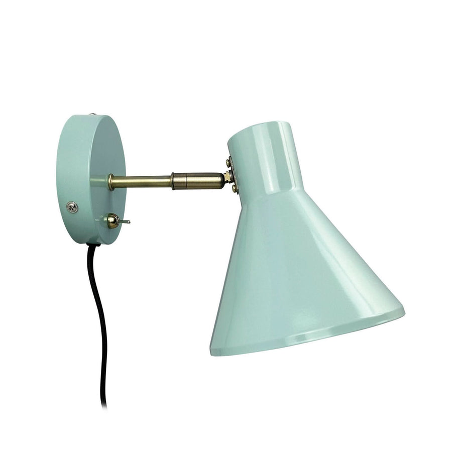Applique murale Sleep en acier, vert, hauteur 17 cm