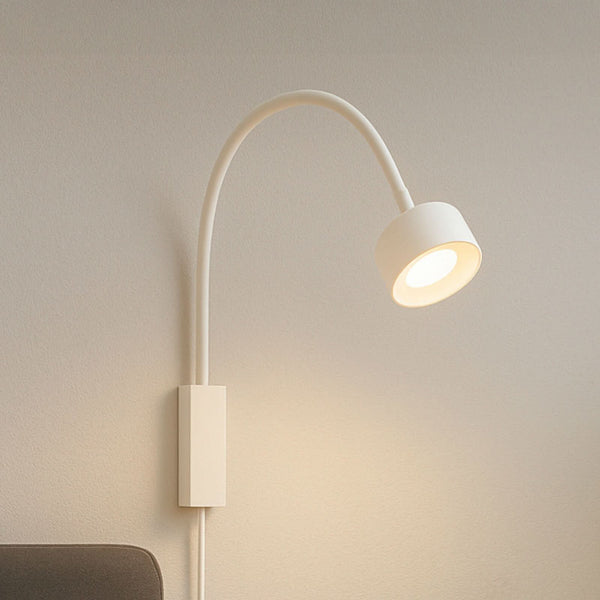 Applique murale LED rechargeable Magnetics en métal, blanc, hauteur 40 cm, IP54