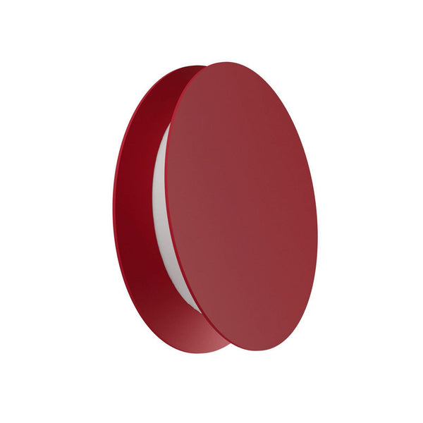 Applique murale LED Yo-Yo en aluminium, rouge, Ø 24,8 cm