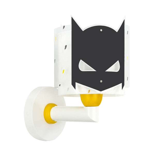 Applique murale Dark Hero, blanc et noir, hauteur 24 cm