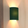 Applique murale Semi Circle en velours, vert foncé, hauteur 24 cm