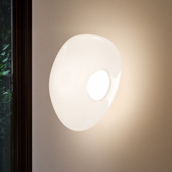 Applique murale LED Melt, chromé, Ø 50 cm