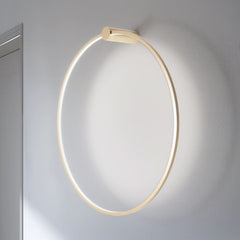 Applique murale LED Saturno en aluminium, doré, Ø 80 cm