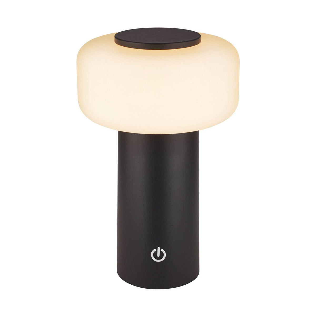 Lampe à poser d'extérieur LED rechargeable Juna, anthracite et blanc, Ø 13 cm, IP44