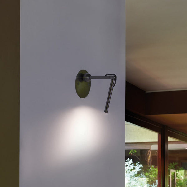 Applique murale LED Calamaio en métal, noir, hauteur 20 cm
