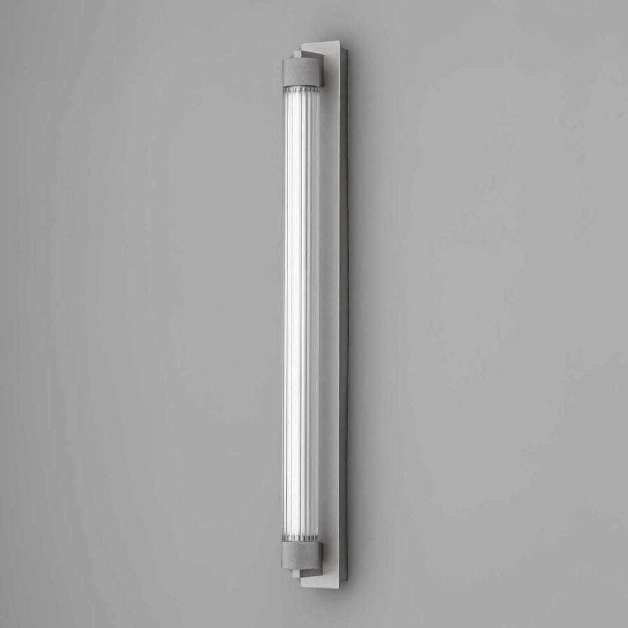 Applique murale LED Charmer en verre, titane, IP44