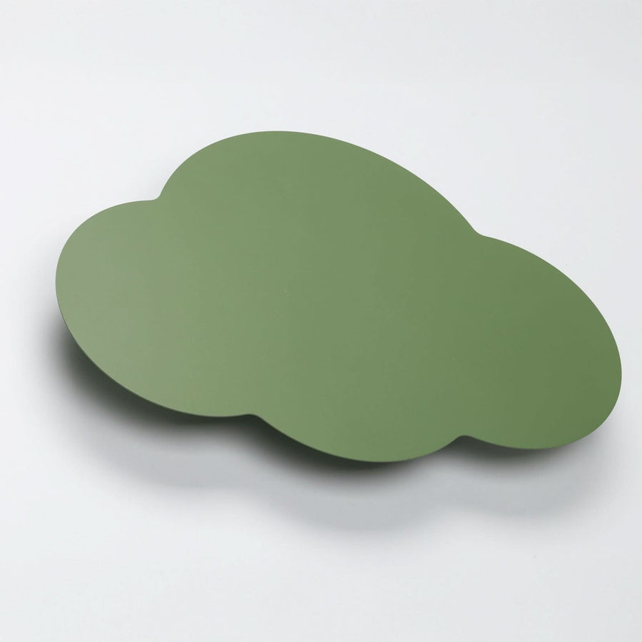 Applique murale Cloud en métal, vert, hauteur 27 cm