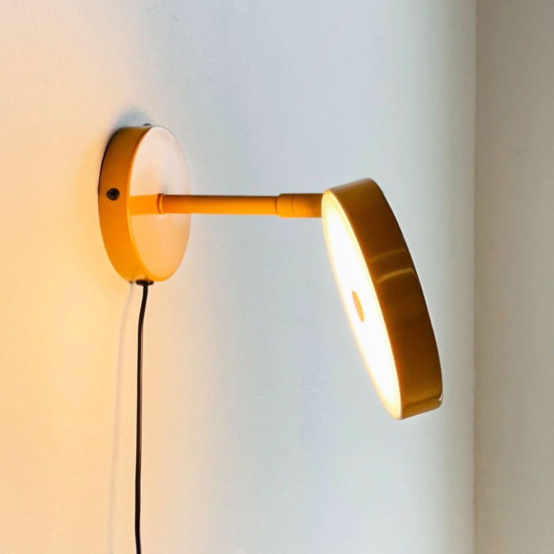 Applique murale LED Starlight en métal, jaune, Ø 14 cm