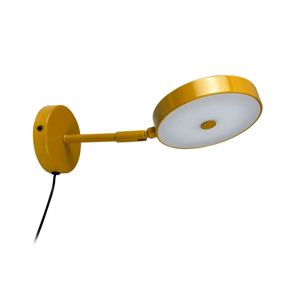 Applique murale LED Starlight en métal, jaune, Ø 14 cm
