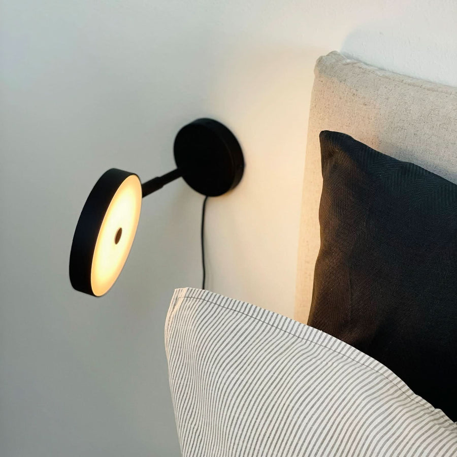 Applique murale LED Starlight en métal, noir, Ø 14 cm