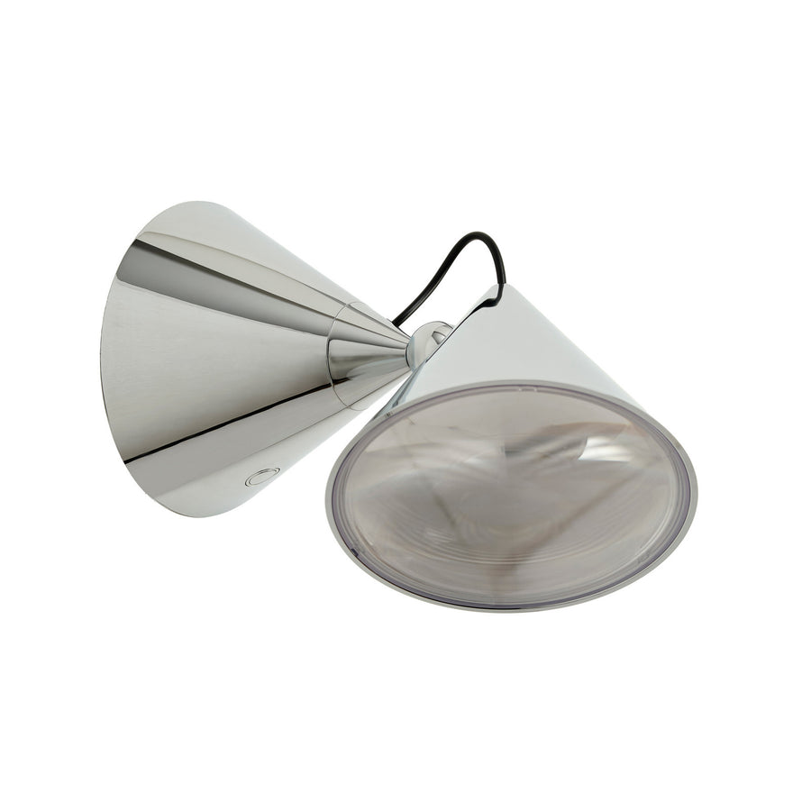 Applique murale LED Pose en acier, argenté, hauteur 14,9 cm